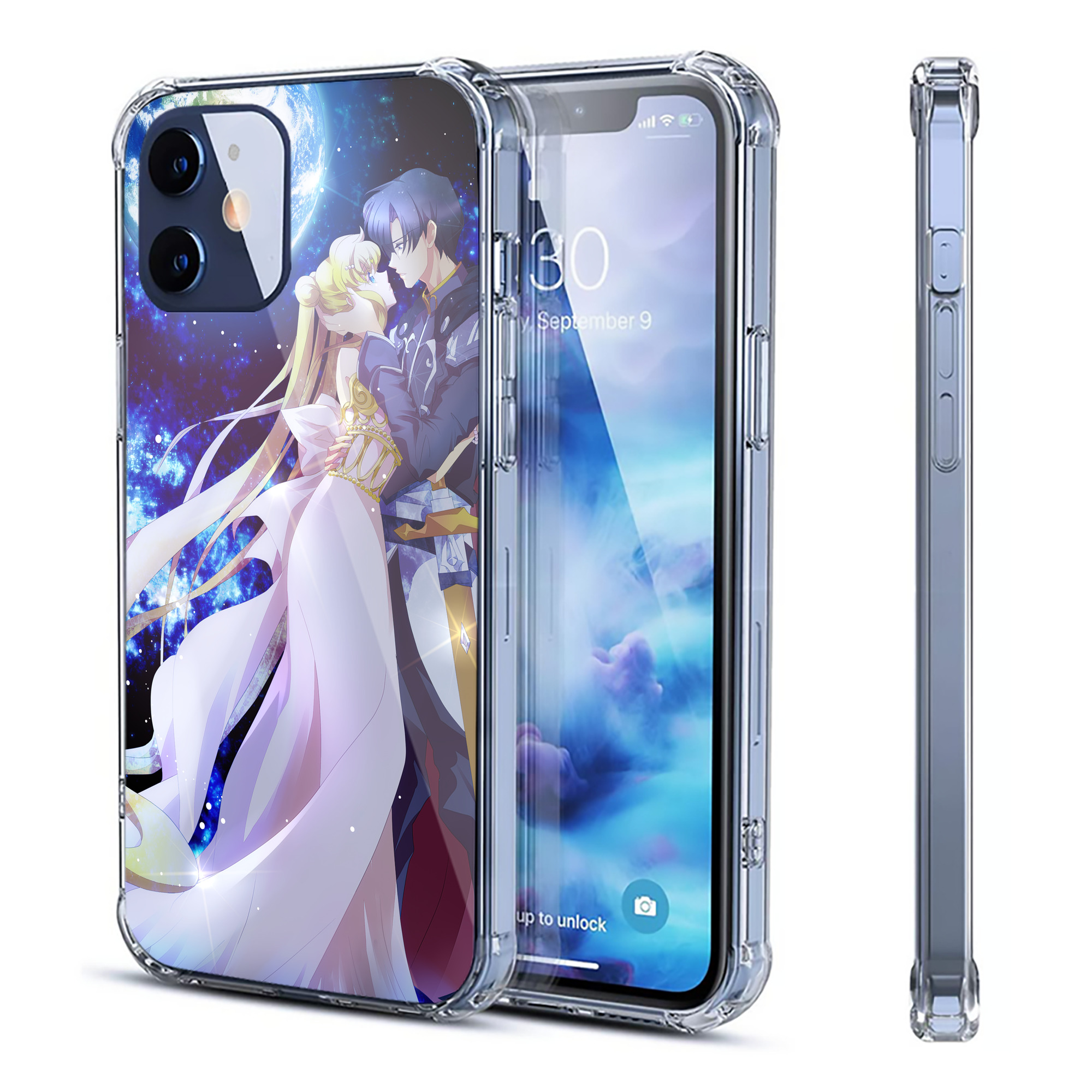 （画像用） 美少女戦士セーラームーン Sailor Moon 【iPhone 12シリーズ対応】透明スマホケース（クリアソフトケース）